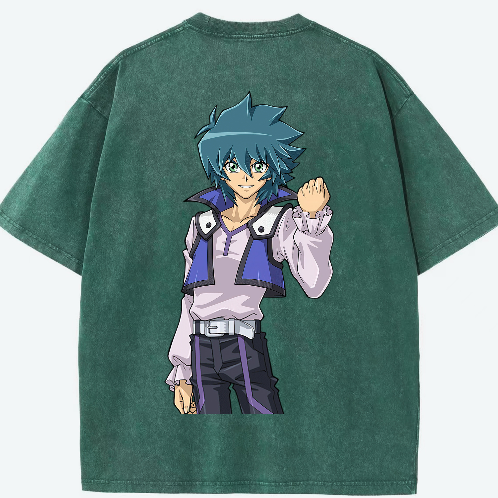 （画像用） 遊☆戯☆王 Yu-Gi-Oh! 綿100% ヴィンテージ風 半袖Tシャツ（背面プリント）